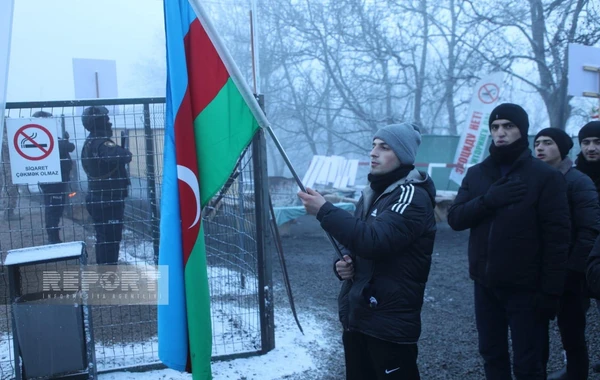 Xankəndi-Laçın yolunda aksiyanın 58-ci günü: "Azərbaycan vahiddir, sərvətinə sahibdir" - FOTO