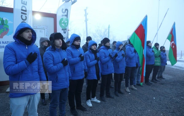 Демонстранты на дороге Ханкенди-Лачын проявляют высокую активность и на 58-й день акции - ФОТО
