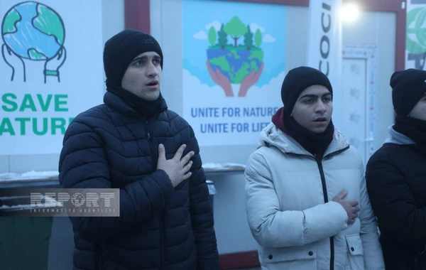 Демонстранты на дороге Ханкенди-Лачын проявляют высокую активность и на 58-й день акции - ФОТО