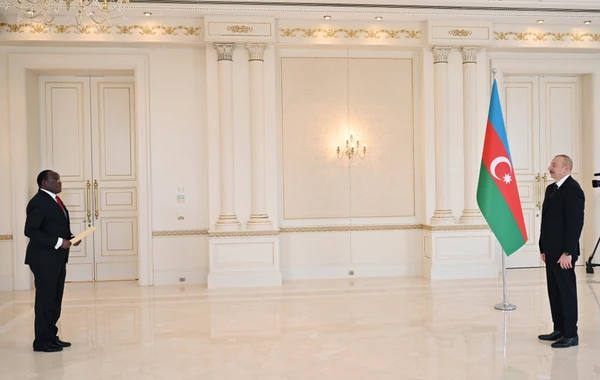 Azərbaycan Prezidenti Namibiya səfirinin etimadnaməsini qəbul edib - YENİLƏNİB - FOTO