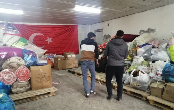 Azərbaycan xalqı qardaş Türkiyə üçün səfərbər olub - VİDEO