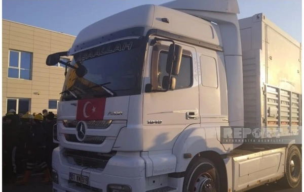 Полевой мобильный госпиталь МЧС Азербайджана доставлен в турецкий Кахраманмараш - ФОТО