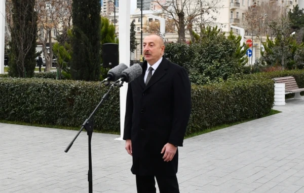 Президент Ильхам Алиев на открытии памятника выдающемуся композитору Тофигу Кулиеву - ОБНОВЛЕНО + ФОТО