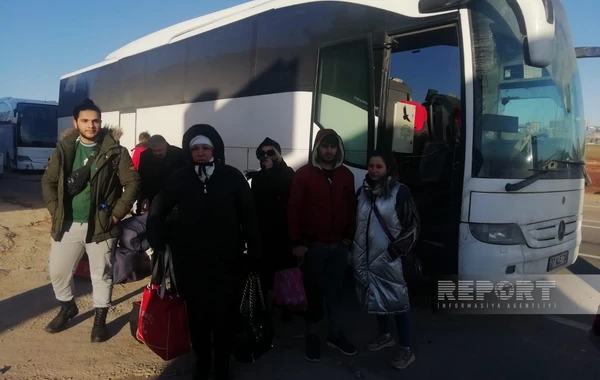 Граждане Азербайджана отправились из Газиантепа на родину - ФОТО