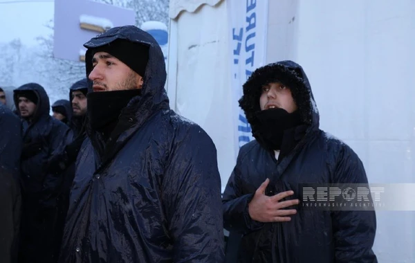 Участники акции на дороге Ханкенди-Лачын проявляют высокую активность и на 60-й день акции - ФОТО