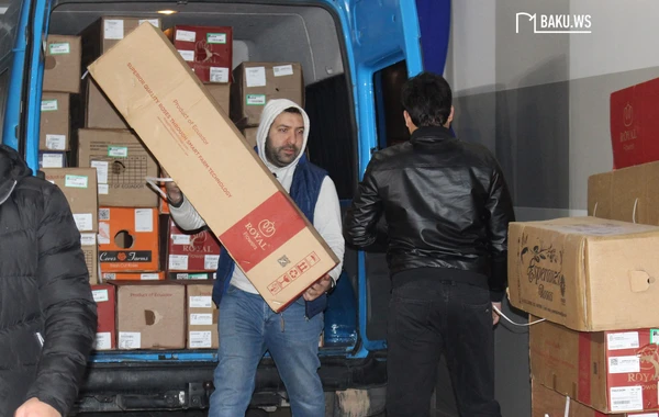 Qida, Pampers, döşək, xalça... - Qardaş ölkəyə edilən hümanitar yardım aksiyasından FOTOREPORTAJ