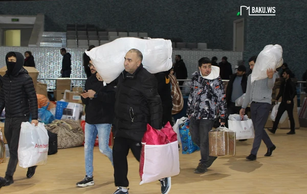 Qida, Pampers, döşək, xalça... - Qardaş ölkəyə edilən hümanitar yardım aksiyasından FOTOREPORTAJ
