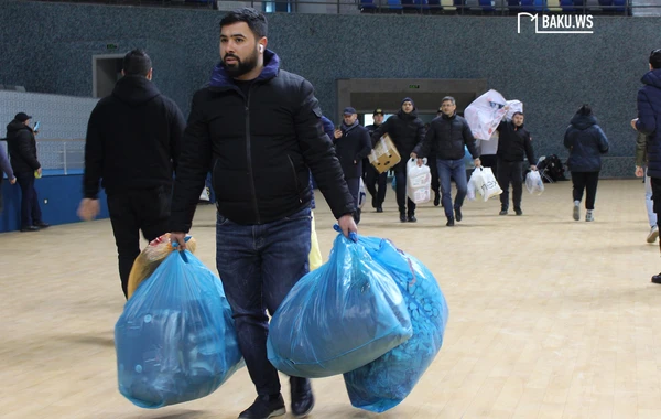 Qida, Pampers, döşək, xalça... - Qardaş ölkəyə edilən hümanitar yardım aksiyasından FOTOREPORTAJ