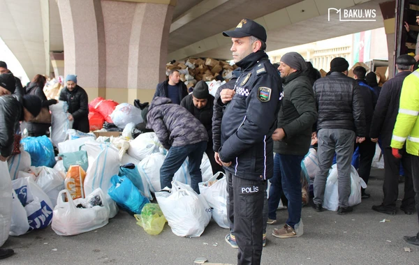 Qida, Pampers, döşək, xalça... - Qardaş ölkəyə edilən hümanitar yardım aksiyasından FOTOREPORTAJ