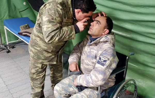 Hərbi həkimlərimiz Kahramanmaraşda növbəti əməliyyatlarını icra ediblər - FOTO