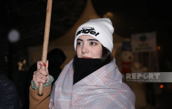 На дороге Ханкенди-Лачын продолжается акция протеста экоактивистов - ФОТО