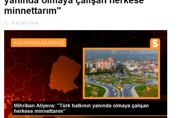 Mehriban Əliyevanın paylaşımı Türkiyə mediasının gündəmində - FOTO