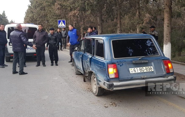 Zəncirvari yol qəzası - Yaralılar var - FOTO