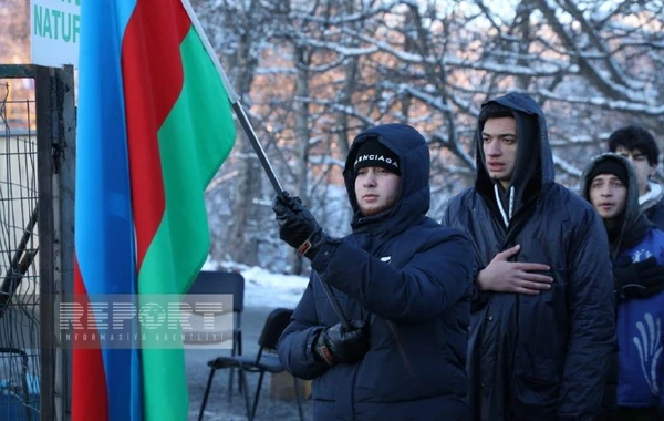 Демонстранты на дороге Ханкенди-Лачын проявляют высокую активность и на 64-й день акции - ФОТО
