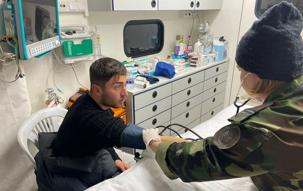 FHN-in Türkiyədəki mobil səhra hospitalında fasiləsiz xidmət davam etdirilir - FOTO/VİDEO