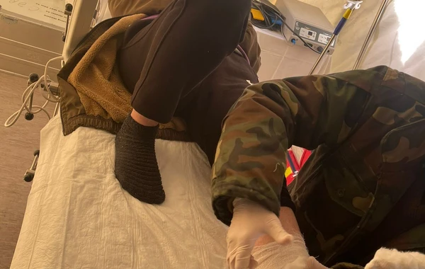 FHN-in Türkiyədəki mobil səhra hospitalında fasiləsiz xidmət davam etdirilir - FOTO/VİDEO