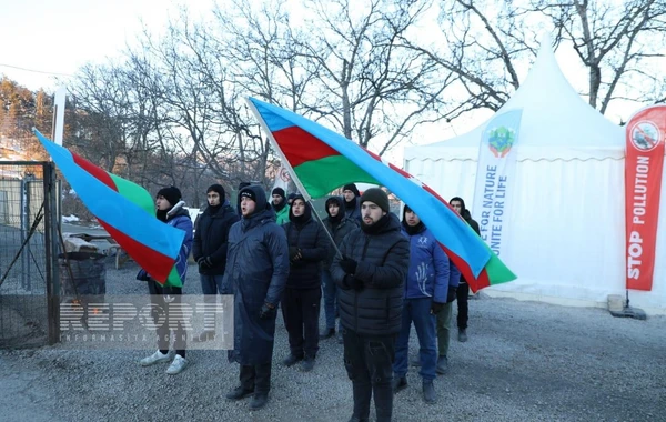 Акция на дороге Ханкенди-Лачын продолжается уже 66 дней - ФОТО