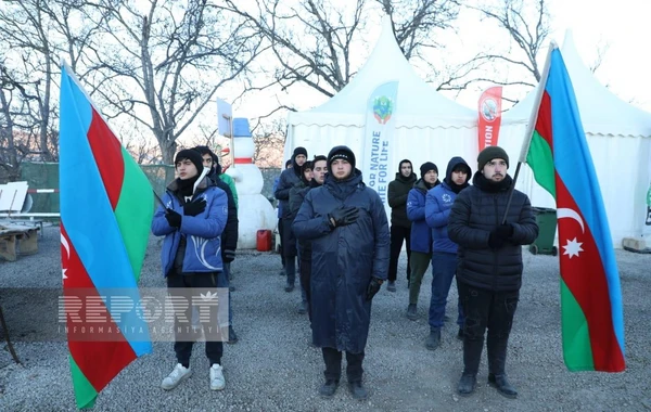 Акция на дороге Ханкенди-Лачын продолжается уже 66 дней - ФОТО