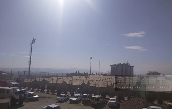 В Кахраманмараше МЧС Азербайджана установило палаточный городок - ФОТО