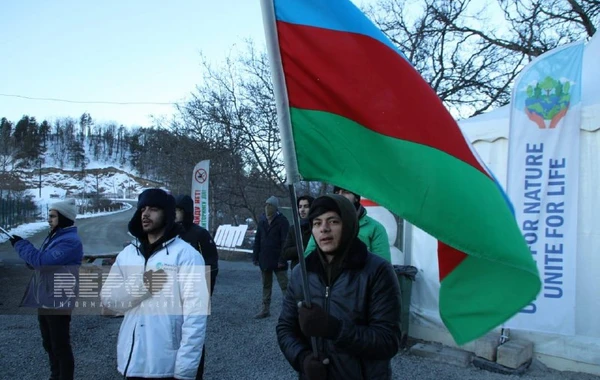 Акция на дороге Ханкенди-Лачын продолжается уже 67 дней - ФОТО