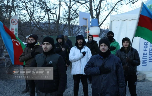 Акция на дороге Ханкенди-Лачын продолжается уже 67 дней - ФОТО