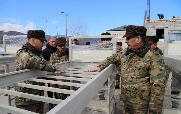 Zakir Həsənov azad edilmiş ərazilərə gedib, aparılan tikinti işləri ilə tanış olub - FOTO