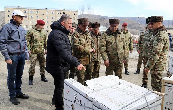 Zakir Həsənov azad edilmiş ərazilərə gedib, aparılan tikinti işləri ilə tanış olub - FOTO