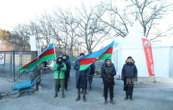 Акция на дороге Ханкенди-Лачын продолжается уже 68 дней - ФОТО