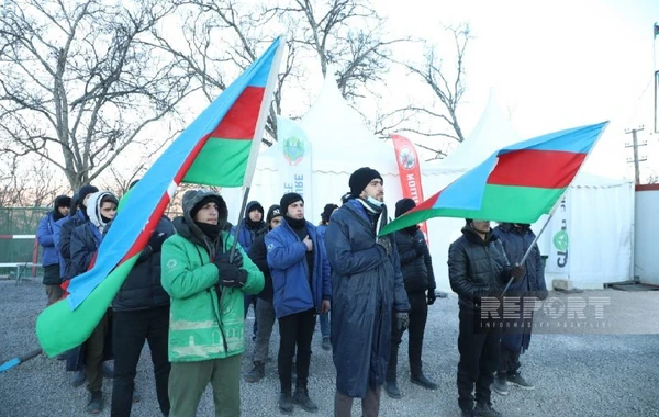 Акция на дороге Ханкенди-Лачын продолжается уже 68 дней - ФОТО