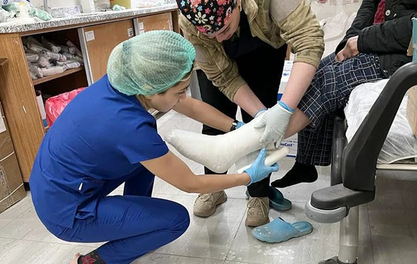 Hərbi tibb personalımızın Kahramanmaraşda fəaliyyəti davam edir - FOTO