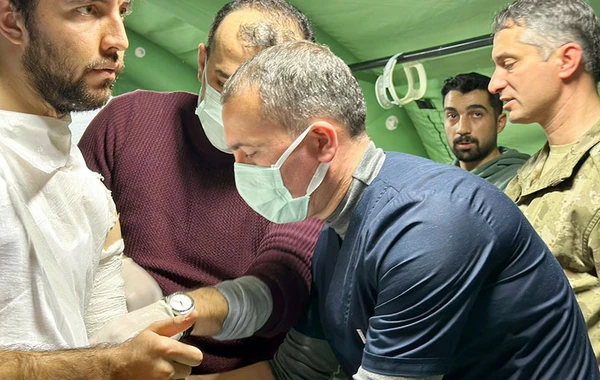 Hərbi tibb personalımızın Kahramanmaraşda fəaliyyəti davam edir - FOTO
