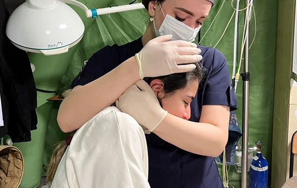Hərbi tibb personalımızın Kahramanmaraşda fəaliyyəti davam edir - FOTO