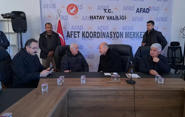 General-leytenant Etibar Mirzəyev Hatayda yerləşən Koordinasiya Mərkəzində toplantı keçirilib - FOTO