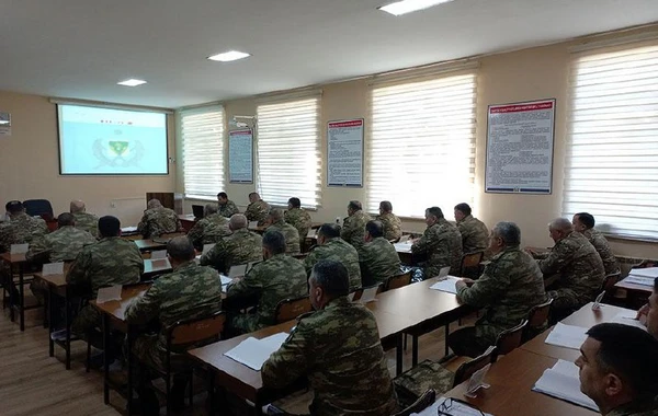 Azərbaycan Ordusunun səfərbərlik təminat bazasında komanda-qərargah təlimi keçirilib - FOTO/VİDEO