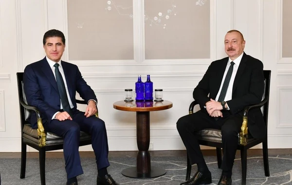 İlham Əliyevin Münxendə İraq Kürdüstan Regional Hökumətinin başçısı ilə görüşü olub - FOTO