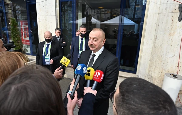 Prezident İlham Əliyev Münxendə televiziya kanallarına müsahibə verib - FOTO/VİDEO - YENİLƏNİB