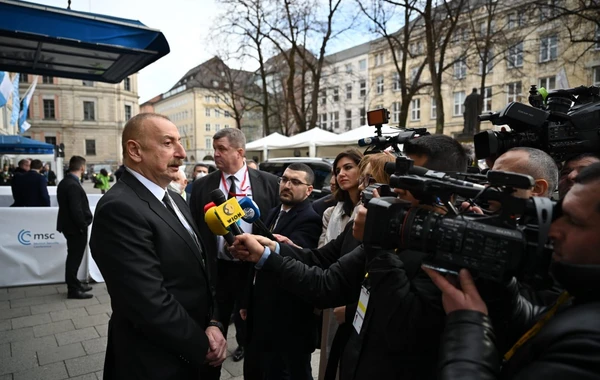 Prezident İlham Əliyev Münxendə televiziya kanallarına müsahibə verib - FOTO/VİDEO - YENİLƏNİB