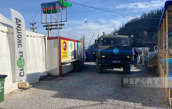 По дороге Ханкенди-Лачын беспрепятственно проехали 45 автомобилей РМК - ОБНОВЛЕНО + ФОТО