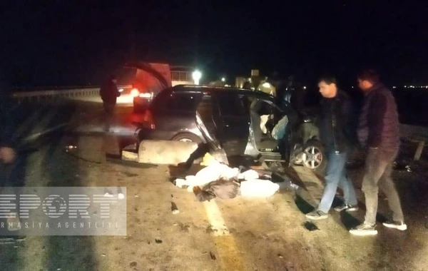 Azərbaycanda ağır yol qəzası: Ölən və xəsarət alanlar var - FOTO