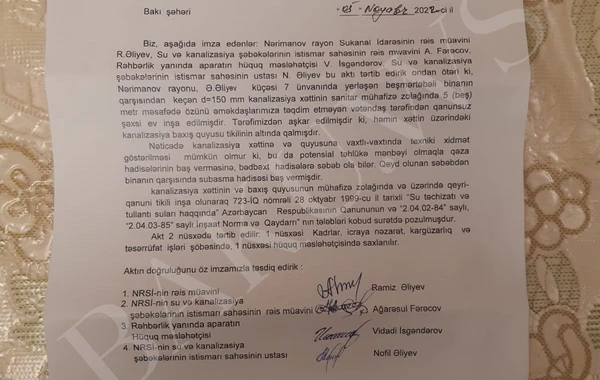 Bakıda bina su quyusunun üstündə tikilib? - Su basmış həyətin sakinləri şikayətçidir - FOTO/VİDEO