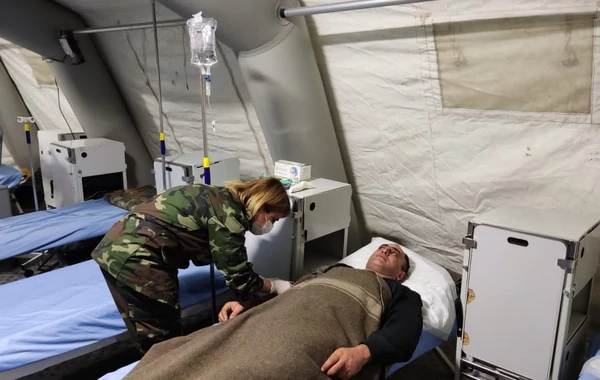 FHN-in Türkiyədəki mobil səhra hospitallarında 1 364 nəfərə tibbi xidmət göstərilib - VİDEO