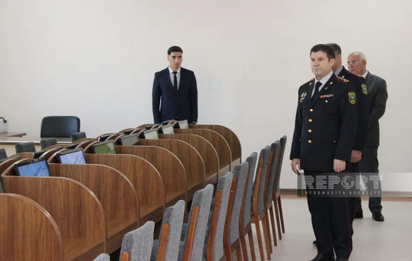 Naxçıvan DİN-in Orta İxtisas Polis Məktəbində andiçmə mərasimi keçirilib - FOTO