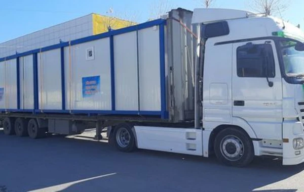 Из Азербайджана в Турцию отправлено 5 домов модульного типа - ФОТО