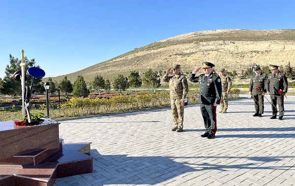 Gürcüstan nümayəndə heyəti XTQ və HDQ hərbi hissələrində olub - FOTO/VİDEO