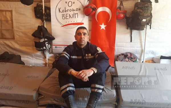 Azərbaycan xilasedicisi: "Kahramanmaraşda dağıntılar altından çıxartdığımız şəxs ağlayıb, bizi qucaqladı" - FOTO
