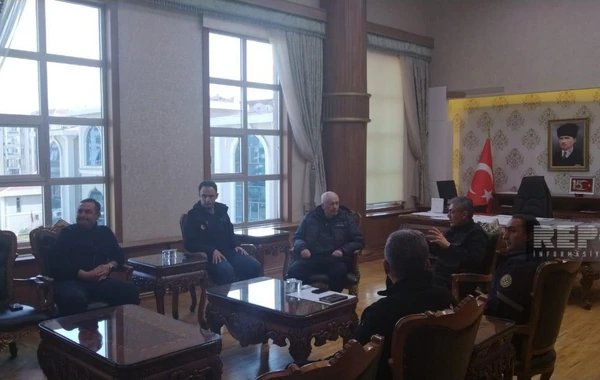 Karaman valisi Kahramanmaraşda general Etibar Mirzəyevlə görüşüb - FOTO