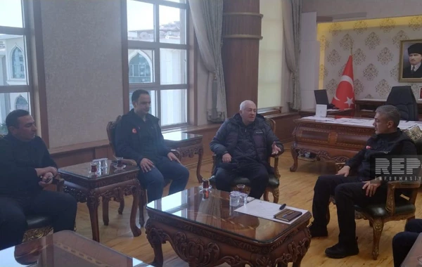 Karaman valisi Kahramanmaraşda general Etibar Mirzəyevlə görüşüb - FOTO