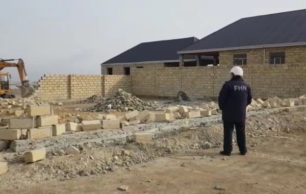 FHN Gəncədə qanunsuz tikintinin qarşısını aldı - FOTO/VİDEO