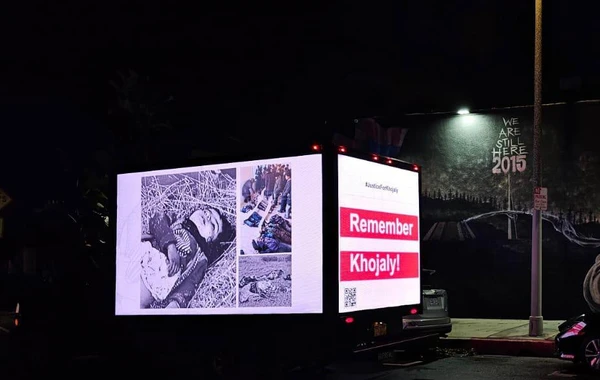 ABŞ-ın müxtəlif şəhərlərində “Xocalıya ədalət!” məlumatlandırma aksiyası keçirilb - FOTO