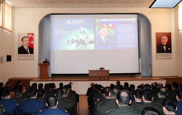 Azərbaycan Ordusunda Xocalı soyqırımının 31-ci ildönümü ilə əlaqədar silsilə tədbirlər keçirilib - FOTO/VİDEO